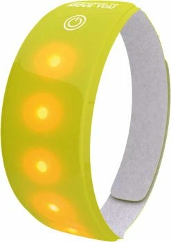 WOWOW Bracelet Réfléchissant à LEDs Jaune Taille XL