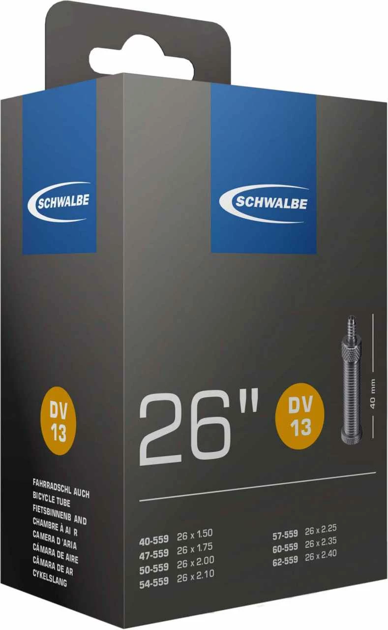 Chambre à Air Schwalbe 26x1.5-2.5 S AV13 40 Mm No. 13 (26") 1 Chambre à Air Schwalbe 26x1.5-2.5 S AV13 40 Mm No. 13 (26")