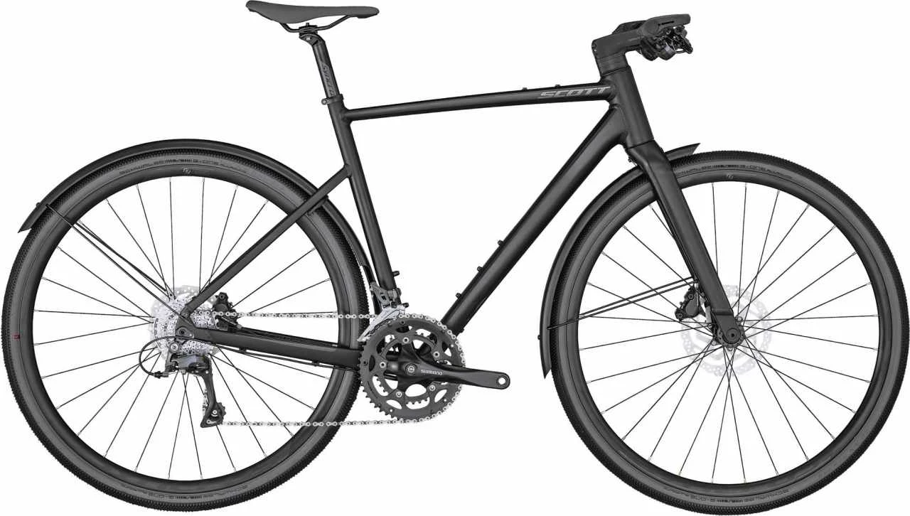 Scott Metrix 30 EQ Matt Black / Black Brushed Vélo Fitness Homme 1 Scott Metrix 30 EQ Matt Black / Black Brushed Vélo Fitness Homme