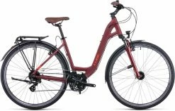Cube Touring Darkred N Red Vélo Trekking Col De Cygne